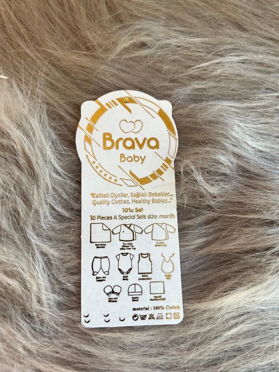 Luxe 10 delige new born set met deken -luxe geschenkdoos- lichte zalm kleur- little sweet bear-100% katoen- baby set - babyshower-kraam cadeau - gift new born girl - 0 tem 4 maanden — afbeelding 4