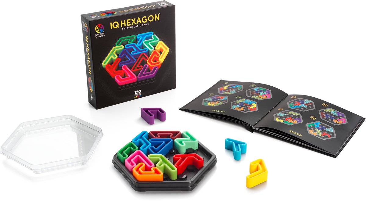 SmartGames IQ Delux Hexagon - 120 opdrachten denkspel thumbnail 4