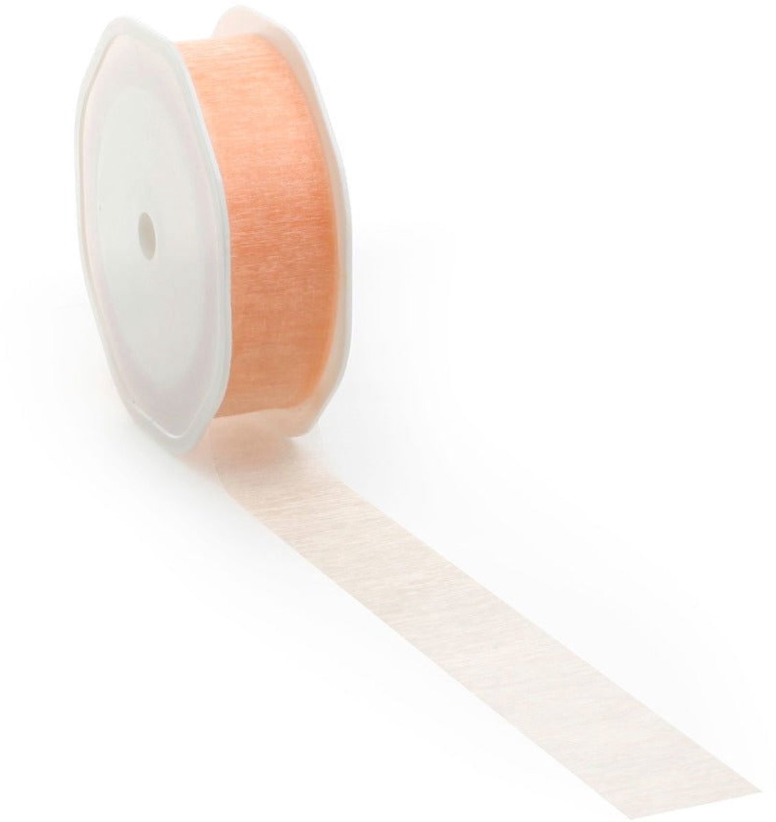 Peach voile lint – 25 mm × 25 m – voile