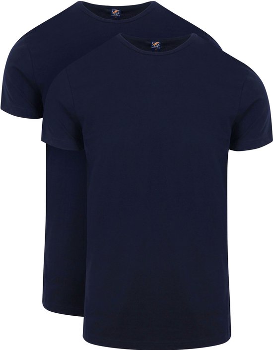 T-shirt approprié 2-Pack O-Neck Navy - taille XL