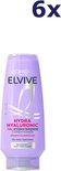 L'Oréal Elvive Hydra Hyaluronic Après-shampooing, 6x 200 ml.