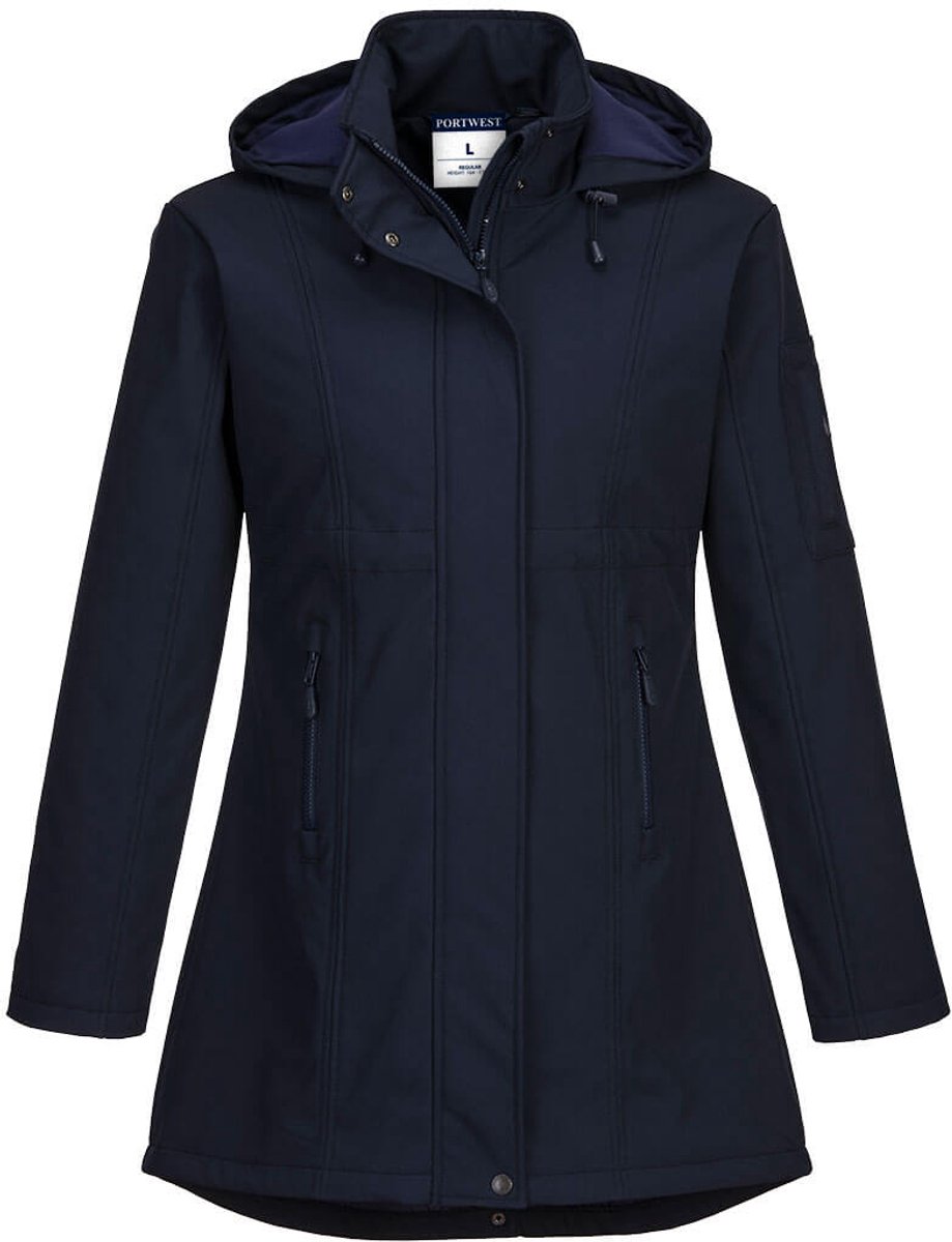 Portwest Carla Softshell Jack voor dames (3L) TK42 - Marine - S