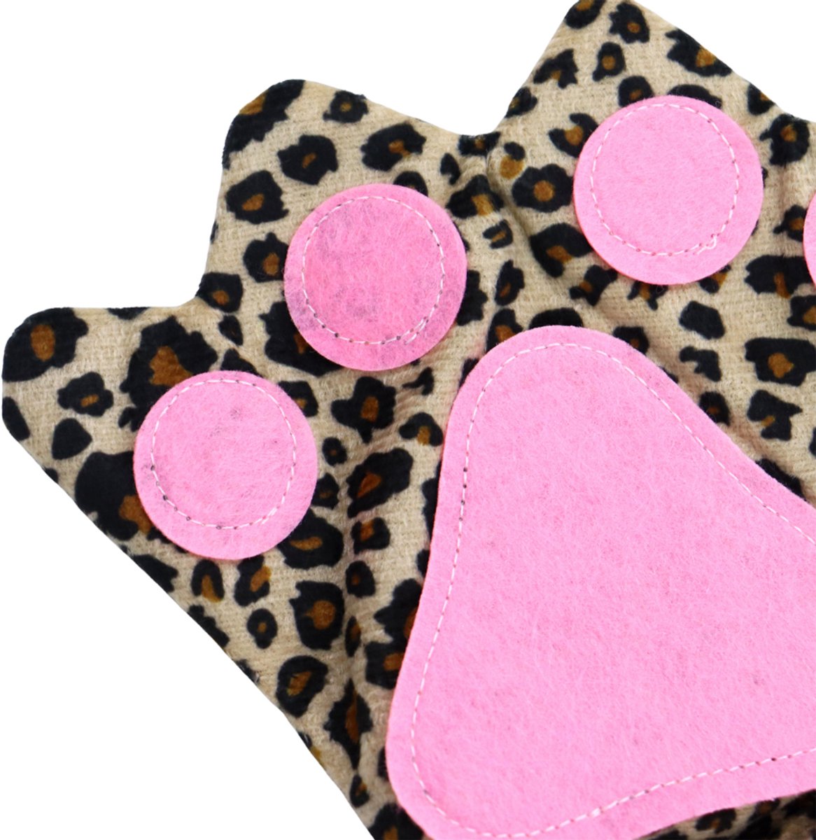 Joya Kids® Panter Verkleed Accessoires | Verkleedset Luipaard | Meisjes en Jongens en Volwassenen Verkleedpak Kat | Carnaval en Halloween Outfit kinderen en volwassen | Haarband met Oren, Staart, Pootjes en Strik | Tijger — afbeelding 5