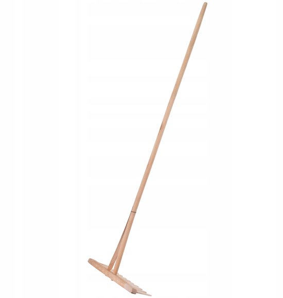KADAX Hark, hooikhark met lange steel van hout, brede hark voor tuin, bloembed, gazon, comfortabele hark, gazonhark, bladhark, tuingereedschap, tuingereedschap (hout) van Merkloos	 — afbeelding 5