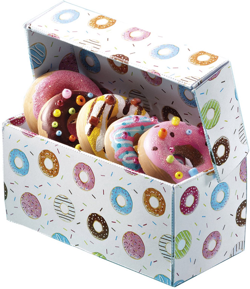 Totum Donut Factory knutsel koffertje - donuts gips gieten en schilderen - creatief speelgoed meisjes en jongens vanaf 5 jaar knutselen cadeautip — afbeelding 4