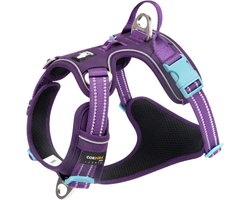 Truelove - Hondentuigje - Hondenharnas - Anti Trek Tuigje - Reflecterend Harnas - 43-56cm - Small - Paars