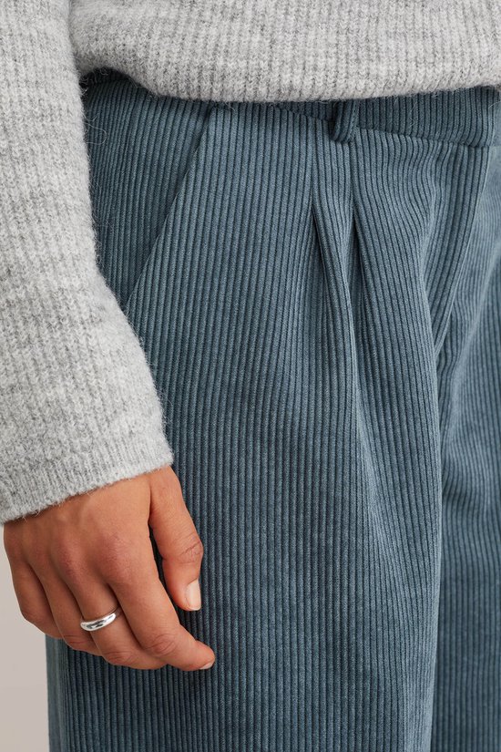 Pantalon large en velours côtelé pour femme WE Fashion