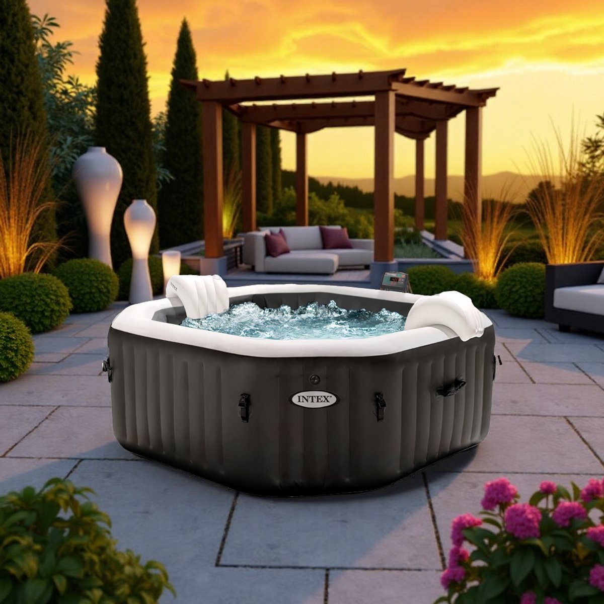 LuxurySpa Pro - Opblaasbare Jacuzzi 4-6 Personen - Bubbelbad - LuxurySpa - €2.450,00