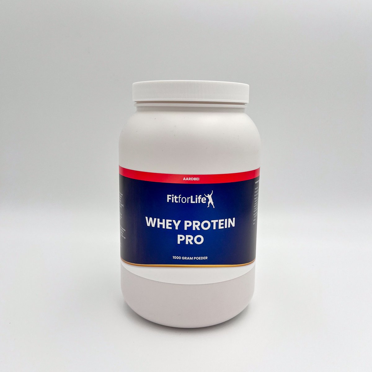 Fit for Life Whey Eiwit Pro Concentraat - Proteïne poeder - Eiwit poeder - Eiwit Shakes - Wei eiwit - Aardbei smaak - 1000 gram (30 shakes)