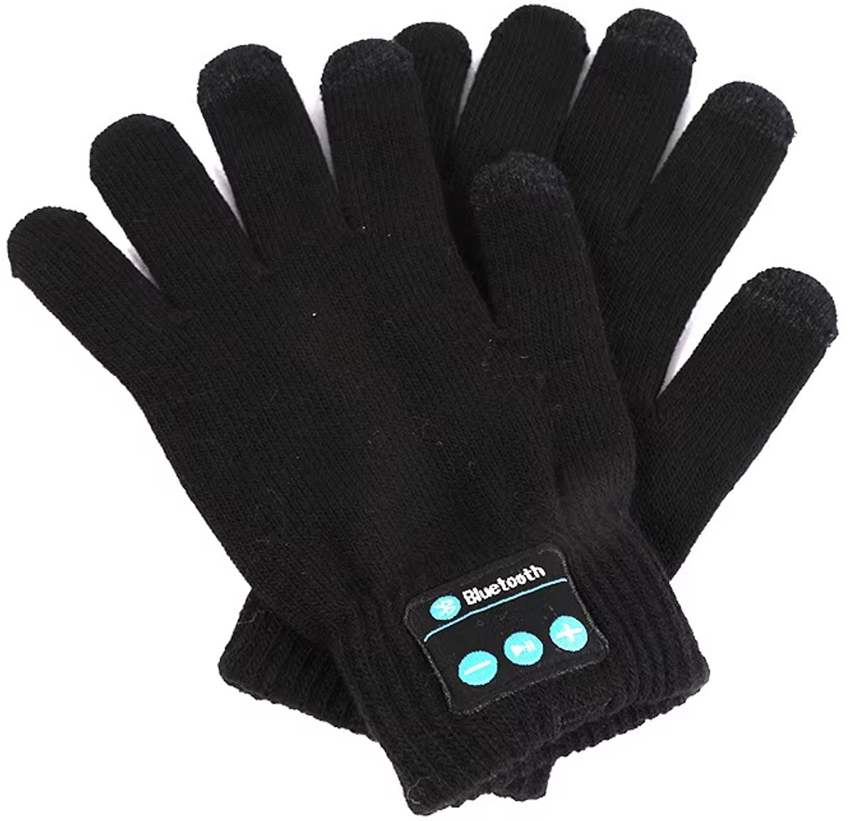 Bluetooth Handschoenen met Audio & Touchscreen – Warme Draadloze Telefoon Beantwoorden Handschoenen voor Muziek Luisteren Fietsen Wandelen Outdoor – Bluetooth Thermohandschoenen Winter Zwart