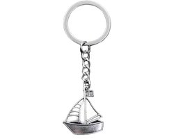 CHPN - Sleutelhanger - Zeilboot - Bootje - Zeilboot sleutelhanger - Keychain - Boat - Zilverkleurig - Cadeau - Sleutelbos - Zeil liefhebber - Zeilers - Zeilen