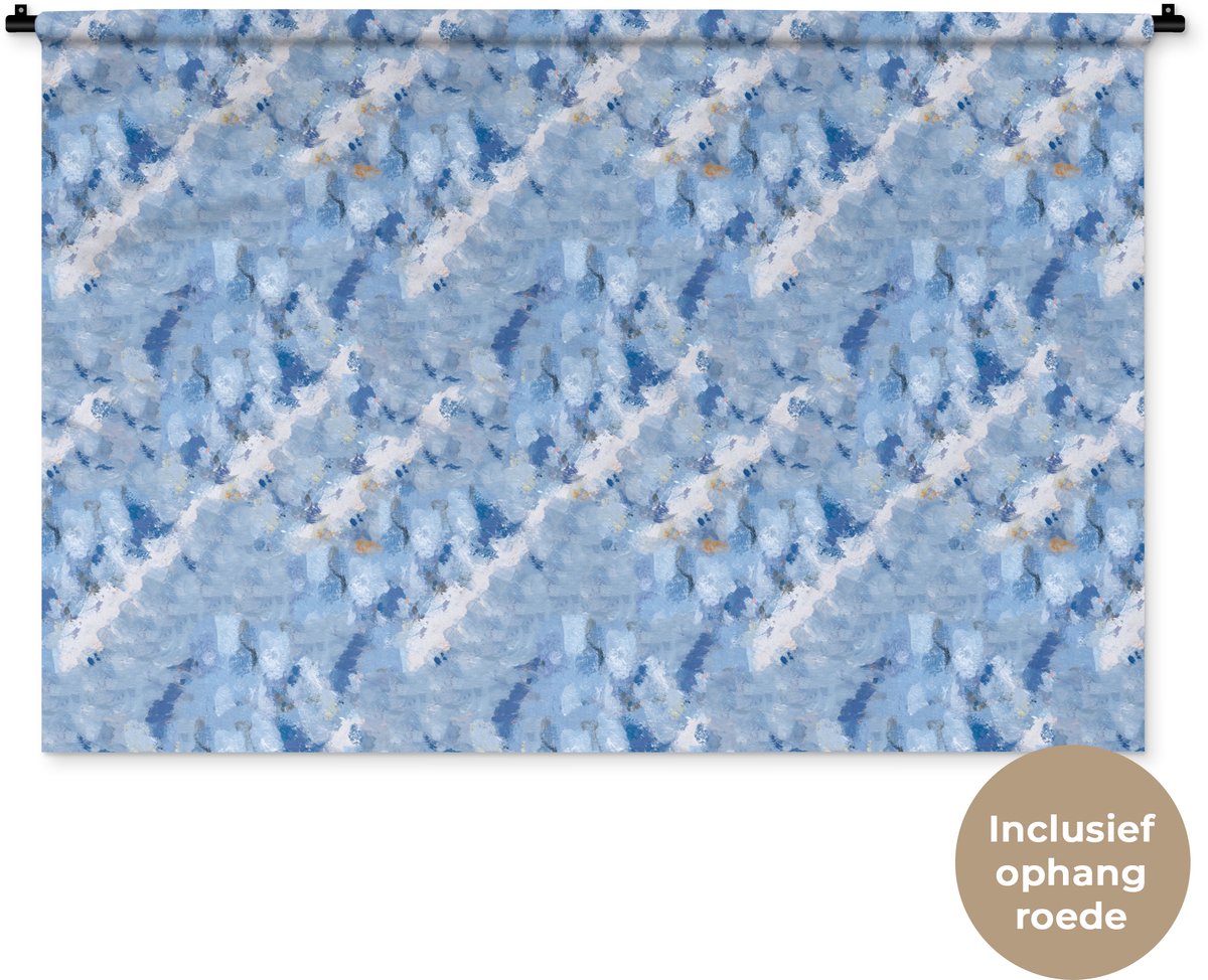 Wandkleed 150x100 cm - Wanddoek Vloeiend - Olie - Verf - Texturen - Wandtapijt - Wandkleden