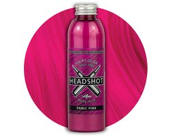 Headshot Semi Permanente Haarverf: Panic Pink - Roze - Fles van 150ml - Inclusief handige doseerpomp!!