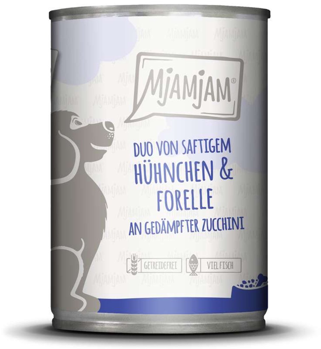 MjAMjAM - Premium natvoer voor katten - knijp - sappige kip op lekkere wortels, 1 stuk (1 x 125 g), graanvrij met extra veel vlees