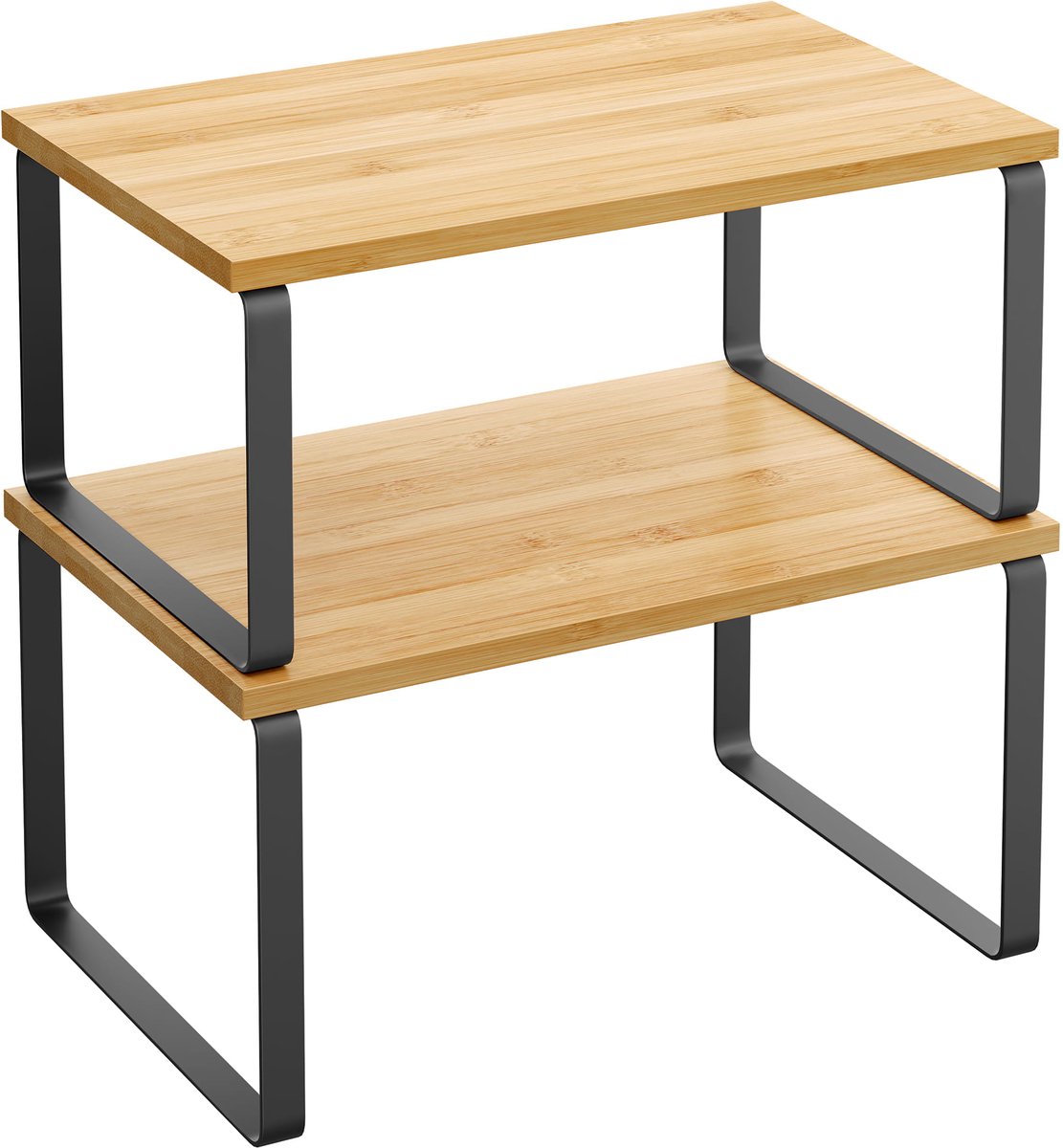 LEOBERT Set van 2 Industriële Wandplanken – Hout & Metaal – Loft Stijl – Functioneel, Duurzaam en Decoratief – Geschikt voor Keuken, Woonkamer, Hal, Slaapkamer en Kantoor zwart / eiken
