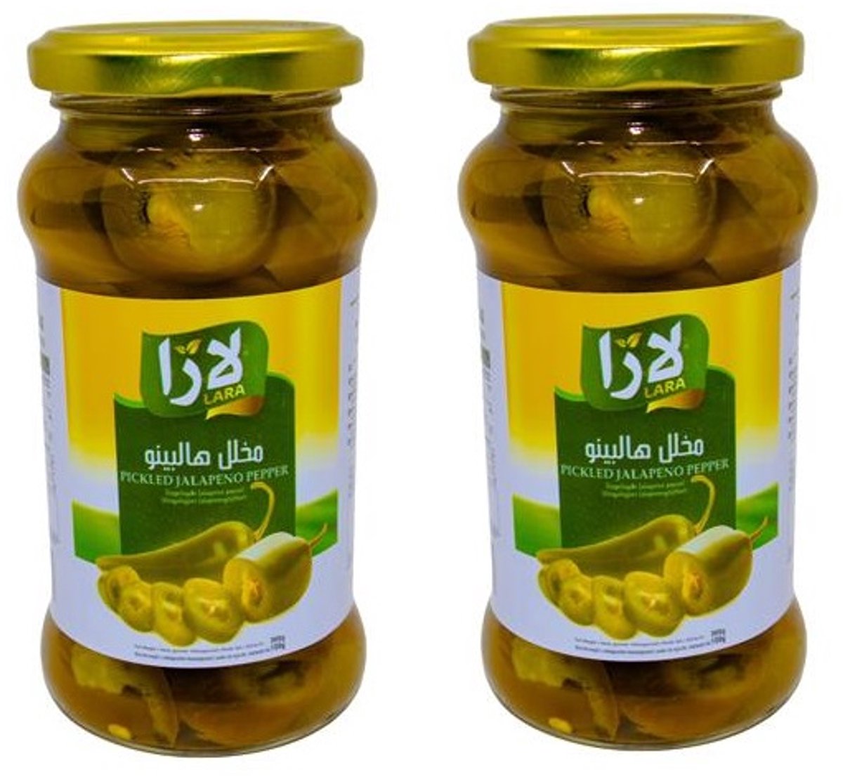 Lara Multipak Gepekelde Jalapeno Peper 2 x 300 Gram
