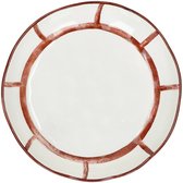 Pomax Mykonos diep bord D20cm roest