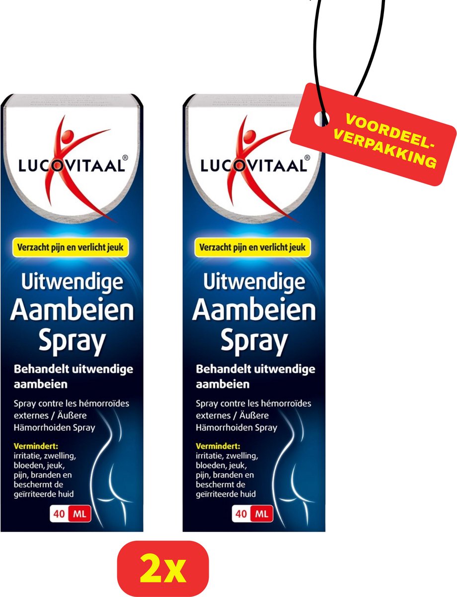 Lucovitaal Aambeien spray CE - 2x 40 ml voordeelverpakking