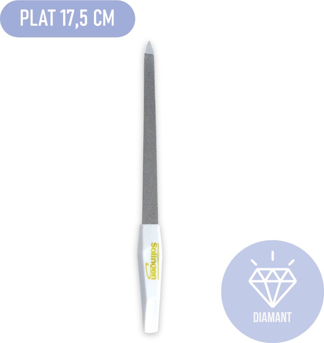 Solingen - Professionele Diamant Nagelvijl - 17,5 CM - Mooie Verzorgde Nagels - Nagelverzorging - Nagelriemen - Manicure & Pedicure - Alle Nagels.
