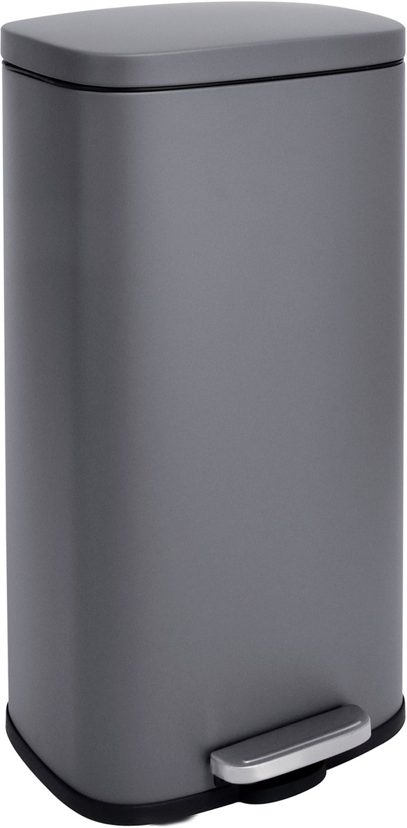 SVITA TQ30 afvalemmer 30L pedaalemmer afvalemmer softclose deksel grijs