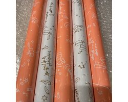 Collectiv Warehouse -Dubbelzijdig- sinterklaas- cadeau papier sint 5 rollen 300 x 50 cm