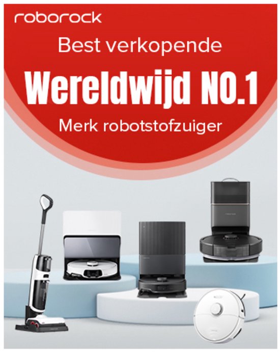 Roborock QV 35A robotstofzuiger - 8000Pa - met dweilfunctie - anti-verstrengeling - Dual Liftable Spinning Mops - Reactive Tech Obstacle Avoidance - Zelfreinigend - 2,7 L stofzak - 4 L watertank - Qrevo Plus/Qrevo upgrade