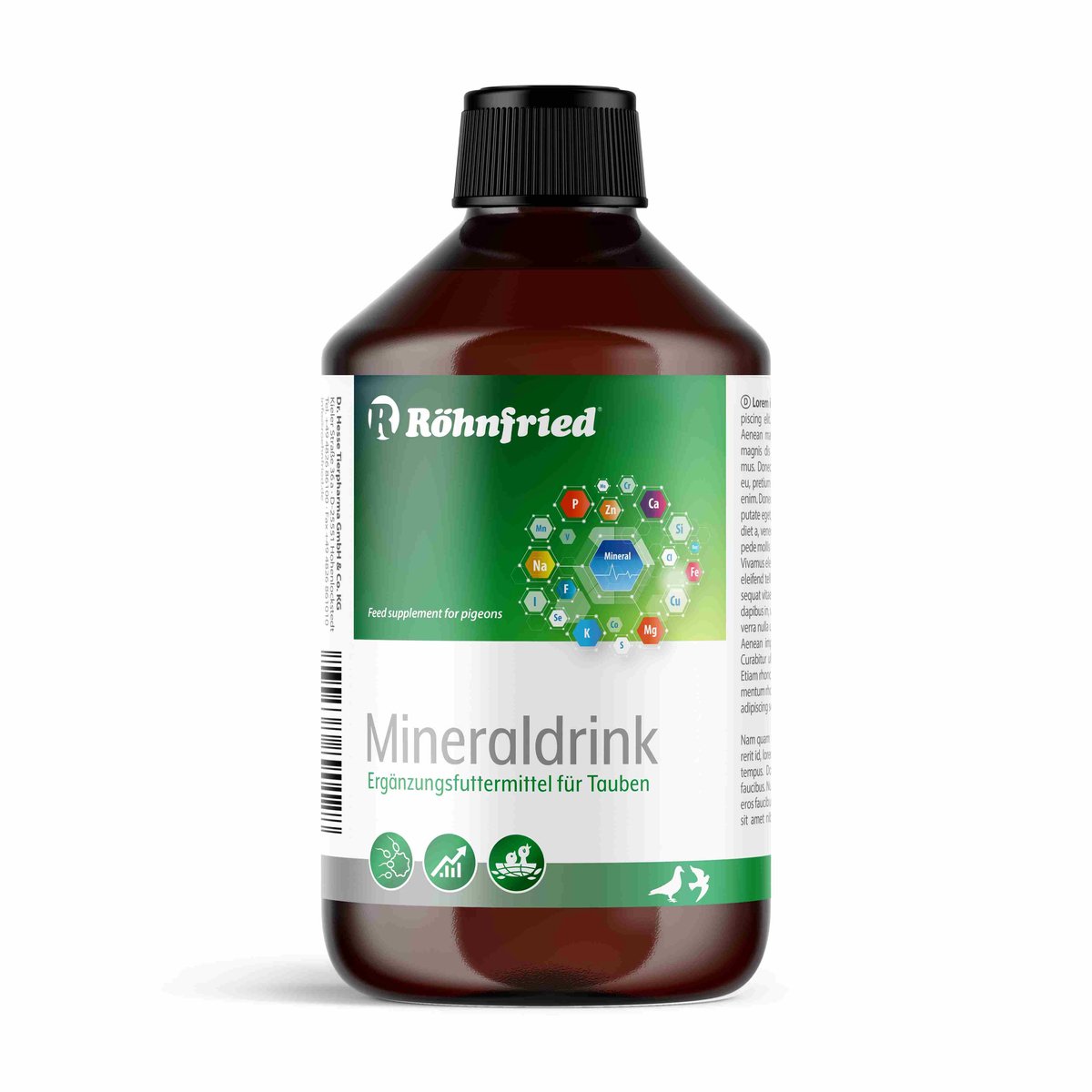 Rohnfried Mineraldrink 500ml - voor postduiven