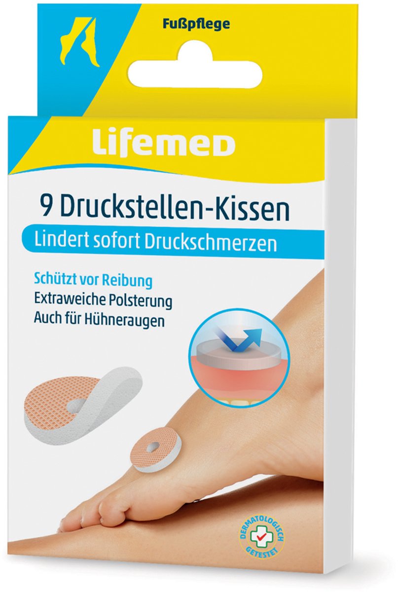 Lifemed drukverlichting-kussen, beige, 9 stuks