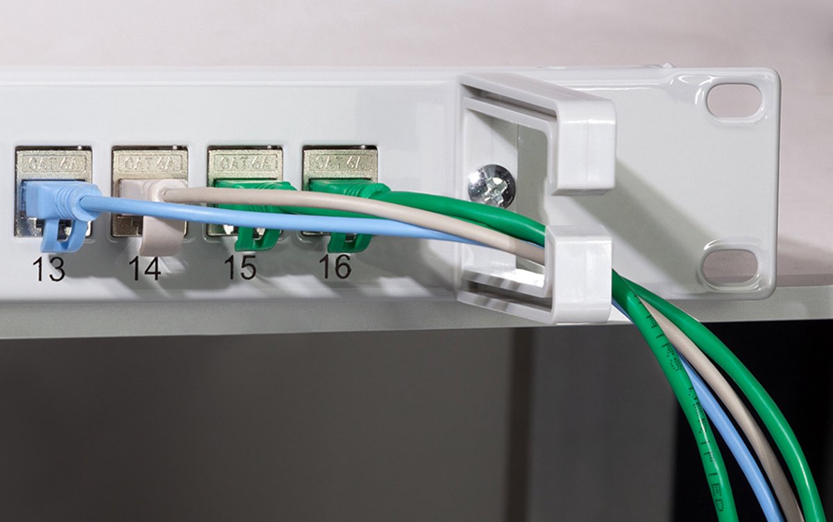 LogiLink 19" Keystone patchpaneel, 16 poorten, afgeschermd