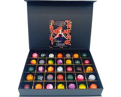PRALINES-Chocoladna groot 35 stuks - Chocoladetuffels_Bonbons_Ambachtelijke chocolade_Luxe bonbons_Chocolade cadeau_Geschenkdoos chocolade_Vegan chocolade_Pralines_Verjaardag_Moederdag_Vaderdag_Valentijn Bedankt_Vegatarisch