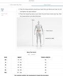 Maattabel met illustraties van taille en binnendijbeenlengte voor Muay Thai shorts.