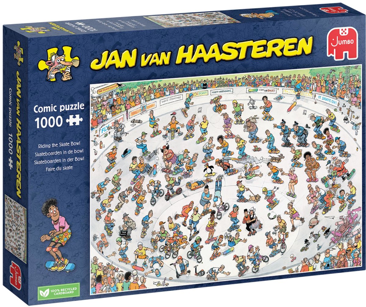 Jan van Haasteren - Skateboarden In De Bowl - 1000 stukjes puzzel - Legpuzzel