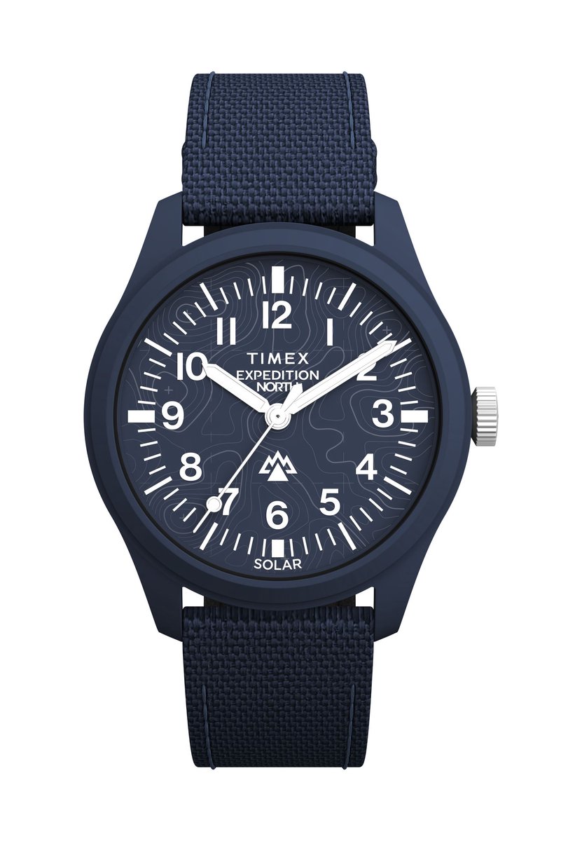 Timex Expedition Northâ® Traprock Solar Kwarts Analoog Horloge Blauw Case: 100% Recycled Material | Armband: 100% Recycled Material 40 mm TW2W71000AJ, TW2W71200AJ