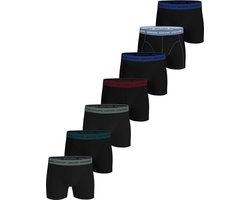 Björn Borg Cotton Stretch Boxershort Heren - Zwart/Groen/Blauw/Rood - 7 stuks - Heren onderbroeken - Katoenen Boxer - Maat L