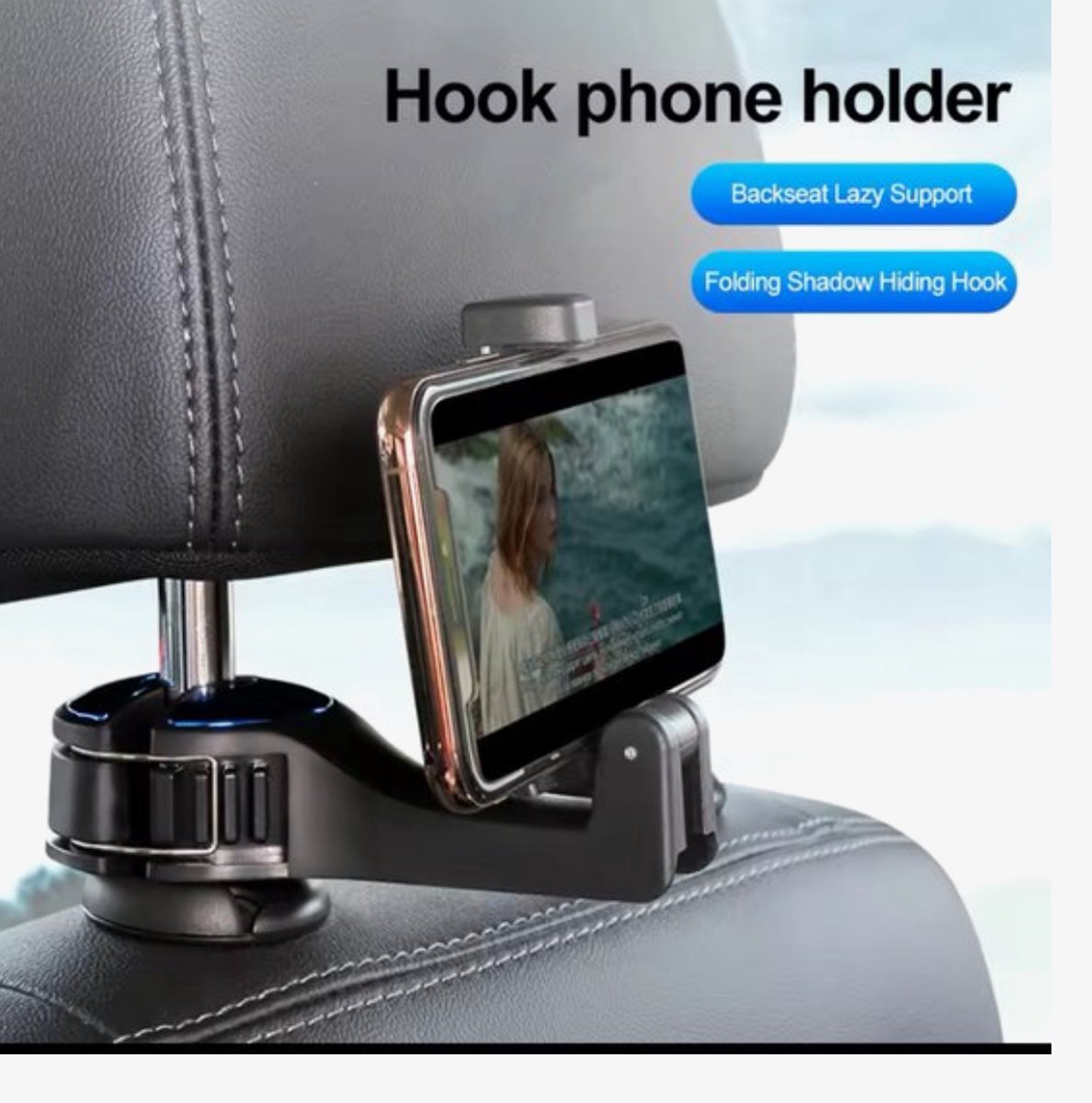 Universele autobeugelhaak Multifunctionele hangende opslag Mobiele telefoonhouder
