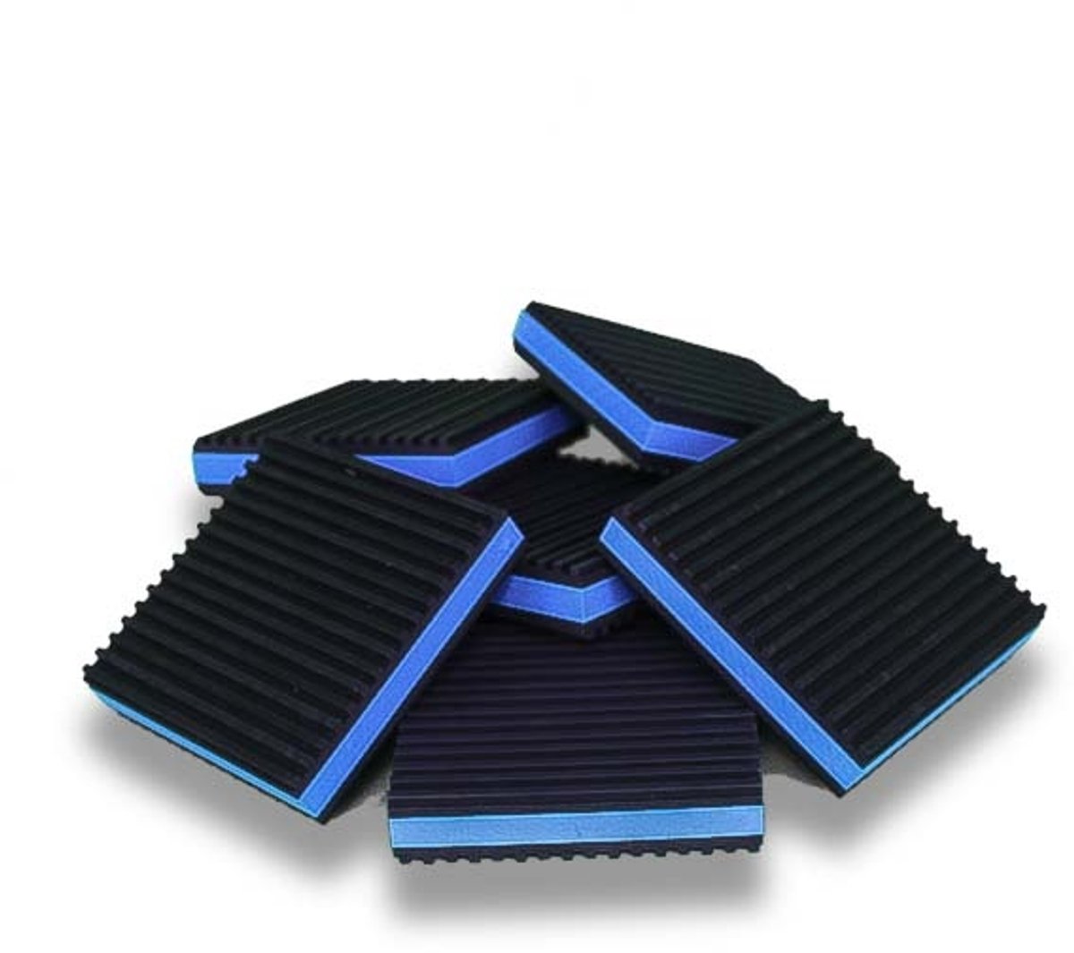DiversiTech Airco Buitenunit Trillingsdemper Mat 10x10cm - 2,2cm dik - Set van 6 stuks