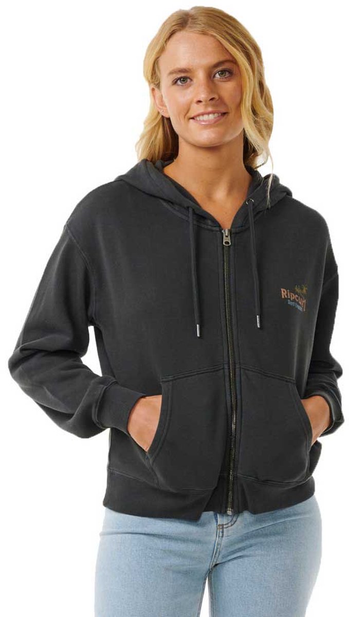 Rip Curl High Tide Scenic Relaxed Sweatshirt Met Rits XS Vrouw Zwart