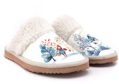Pantoufles pour femmes Goby Winter Wonderland - Cuir végétalien - Handgemaakt - Taille 39