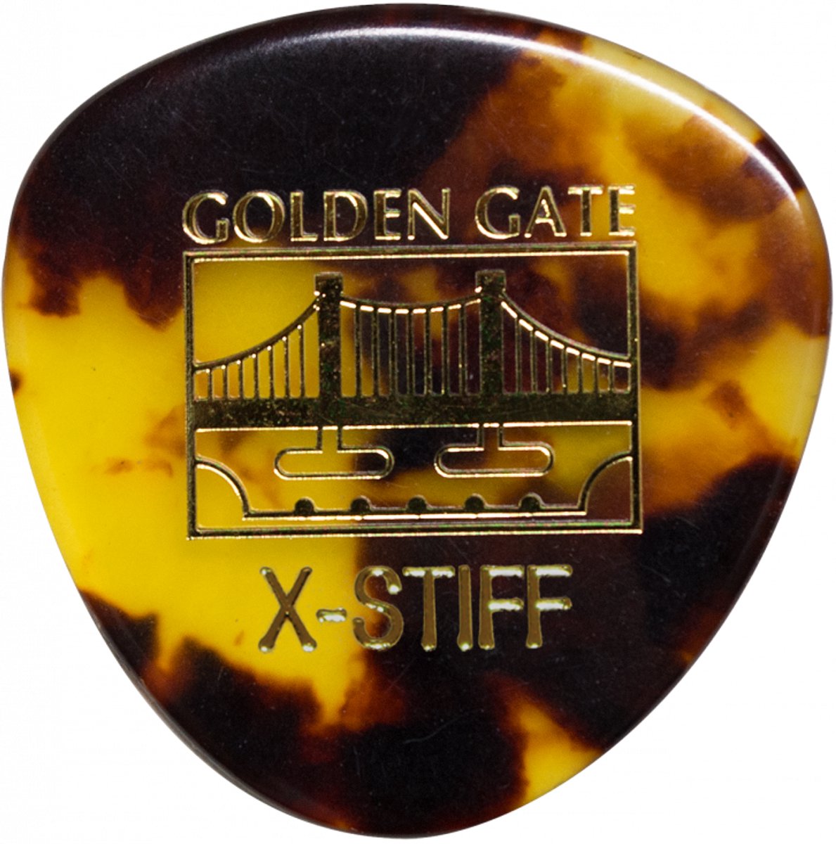 Golden Gate MP-12 Semi rond Tortoise - plectrum - X-Stiff - 1.50 mm - 12-pack