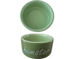 Eetbak Steen Hamster Groen 6 cm