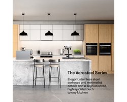 Klarstein Vaatwasser Verosteel inbouwvaatwasser 60 cm - 14 couverts, 9 programma's, stil 42 dB, energieklasse A, AquaStop, kinderslot, roestvrij staal, inbouwvaatwasser - Vaatwasmachine - voor Keuken - Energiezuinig - RVS - Dishwasher
