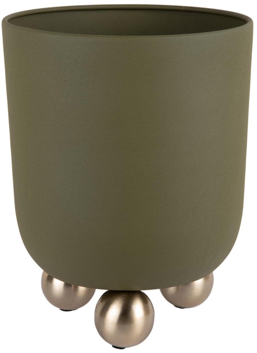 Present Time Bloempot Estilo Medium - Groen - 23x23x28cm - Modern