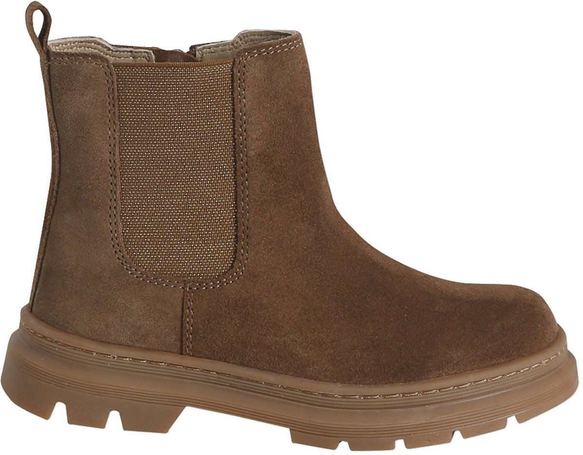 Vertbaudet Boots voor meisjes collectie voor de kleuterschool leer elastiek en ritssluiting Geel