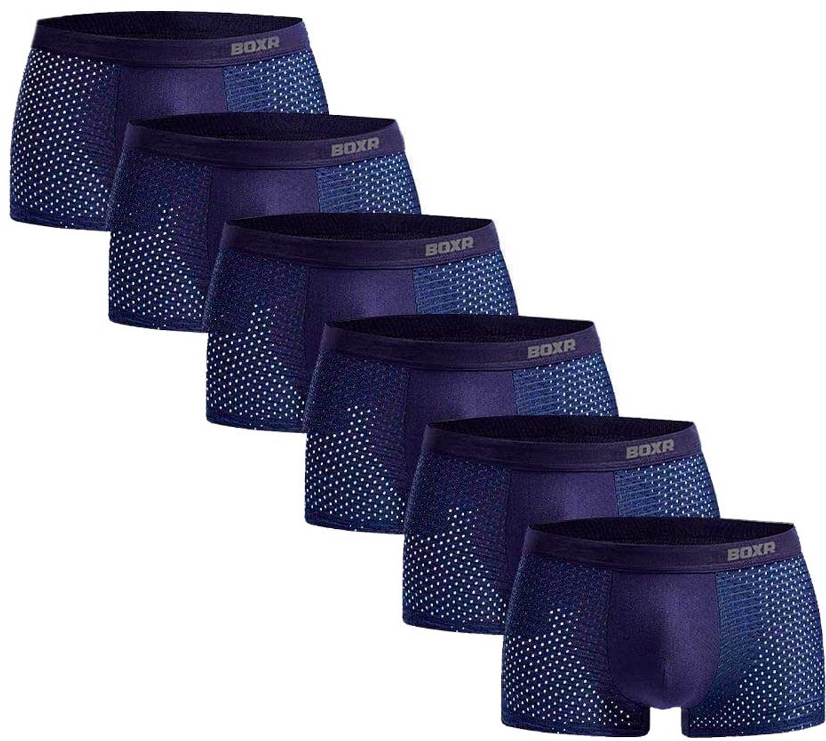 BOXR Boxershort Heren 6 Pack - Bamboe Ondergoed Heren - Duurzaam & Ademend - Zijdezacht - Perfecte Pasvorm - Ondergoed Heren - Onderbroeken Heren - Ideaal voor Dagelijks Gebruik & Sport - Maat M