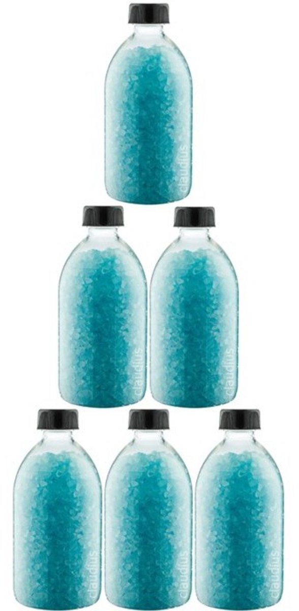 Claudius Badzout Opium - 600 gram - Fles met zwarte dop - set van 6 stuks