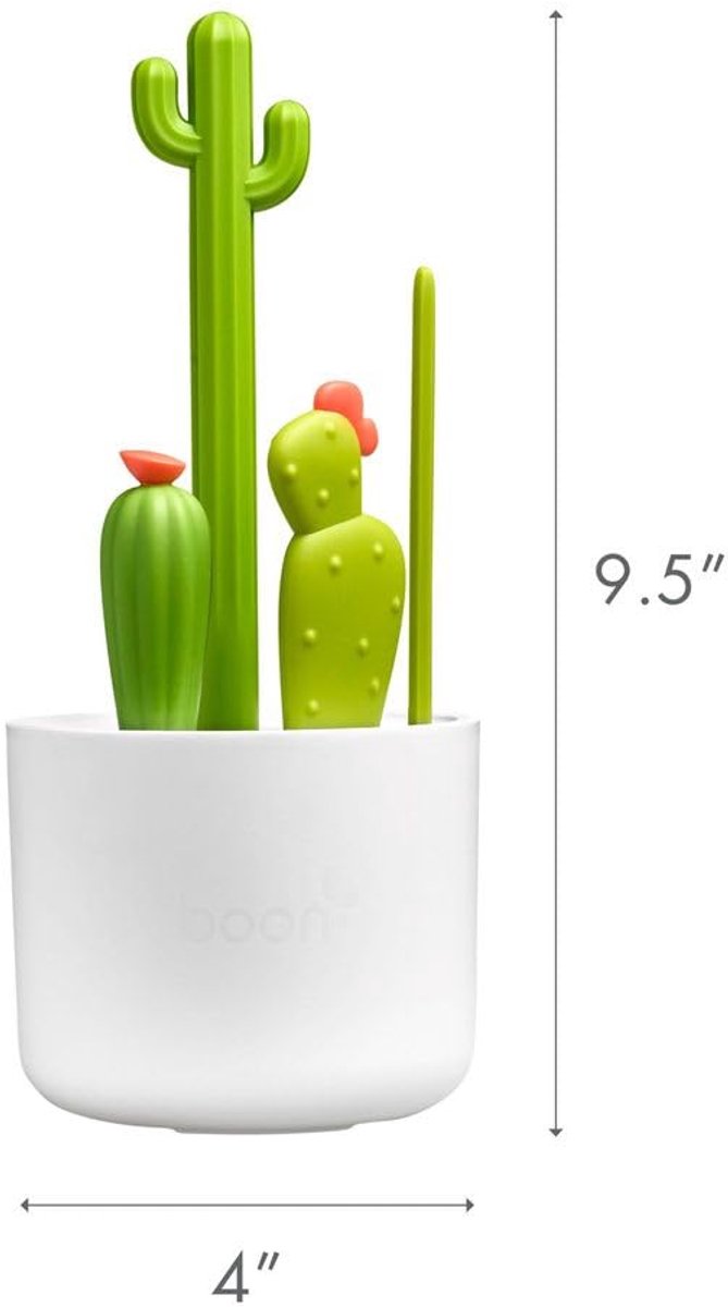 Flesreinigingsborstelset - inclusief flessenborstel, tepelborstel, detailborstel en rietjesborstel - babyflesborstelset voor droogrekken voor flessen - Baby Essentials - 4st — afbeelding 2