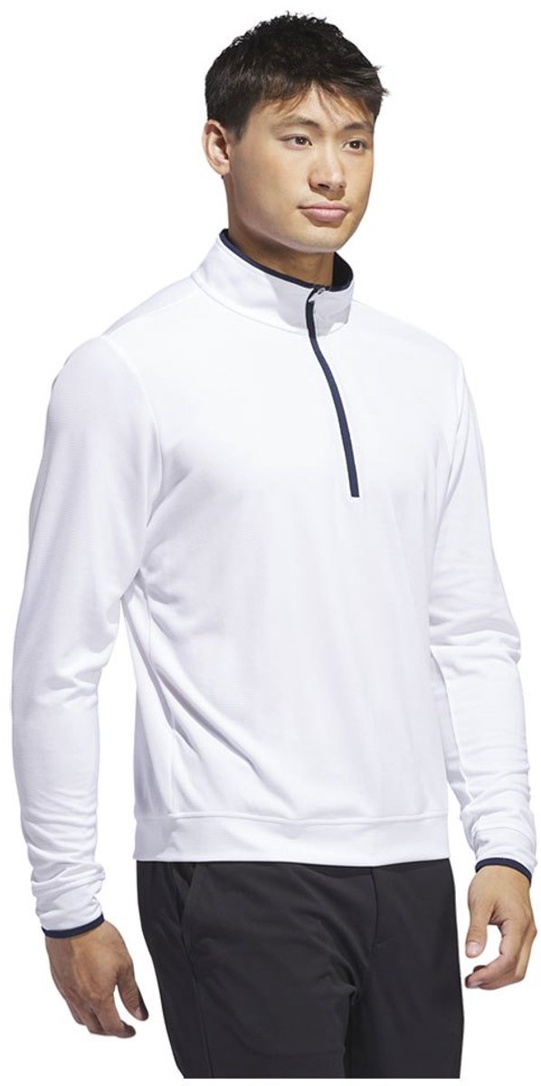 Adidas Core Lightweight Sweatshirt Met Halve Rits Wit M Man — afbeelding 4