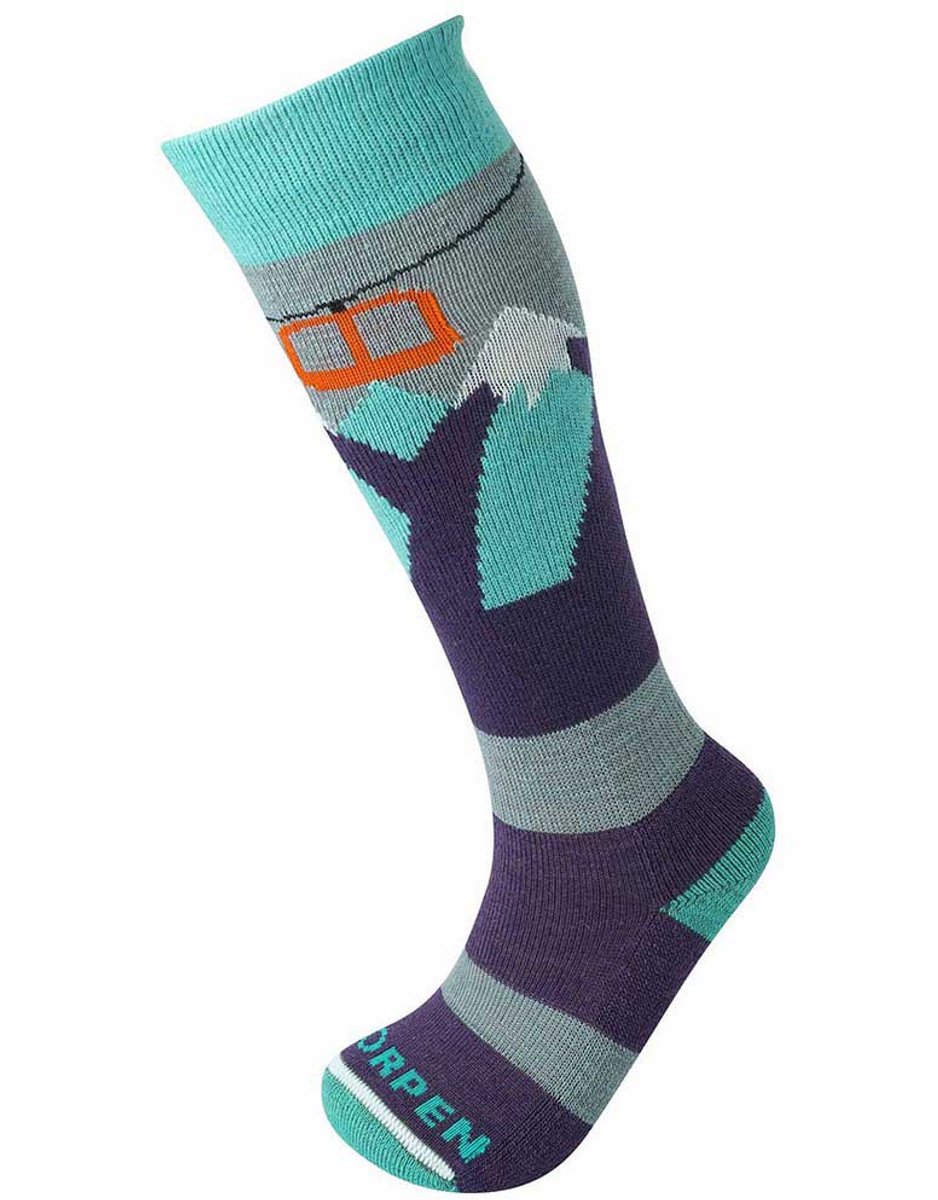 Lorpen Skse Eco Sokken Jongens Meisjes Turquoise