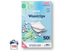 Pure Laundry Club Wasstrips - Pure Berry - 100 Wasbeurten - Krachtige Reiniging - Plasticvrij Wasmiddel - Wasmiddeldoekjes voor Wit, Kleur & Zwart