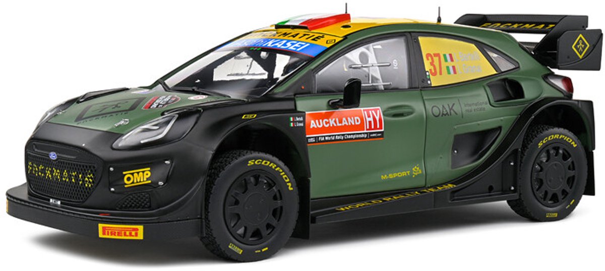 Ford Puma Rally 1 New Zealand '22 #7 Bertelli/Scattolin Solido schaal 1:18